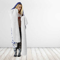 New Zealand Sea Animals with Maori Tribal Tattoo Hooded Blanket Blue Color LT03 - Polynesian Pride