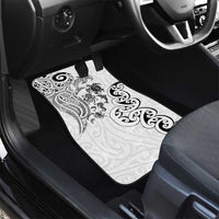 New Zealand Sea Animals with Maori Tribal Tattoo Car Mats White Color LT03 - Polynesian Pride