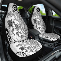 New Zealand Sea Animals with Maori Tribal Tattoo Car Seat Cover White Color LT03 One Size White - Polynesian Pride