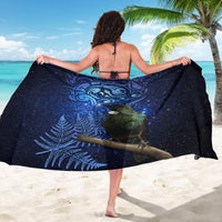 New Zealand Tui Bird Matariki Sarong Maori New Year with Galaxy Fern
