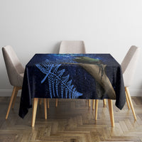 New Zealand Tui Bird Matariki Tablecloth Maori New Year with Galaxy Fern