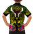 Hawaii Kanaka Maoli Family Matching Off Shoulder Short Dress and Hawaiian Shirt Double Shark and Hibiscus Flowers