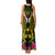 Hawaii Kanaka Maoli Family Matching Tank Maxi Dress and Hawaiian Shirt Double Shark and Hibiscus Flowers