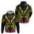 Hawaii Kanaka Maoli Hoodie Double Shark and Hibiscus Flowers