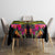 Hawaii Kanaka Maoli Tablecloth Double Shark and Hibiscus Flowers