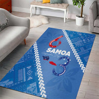 Samoa Independence Day Area Rug Anniversary 63th-Siapo Art