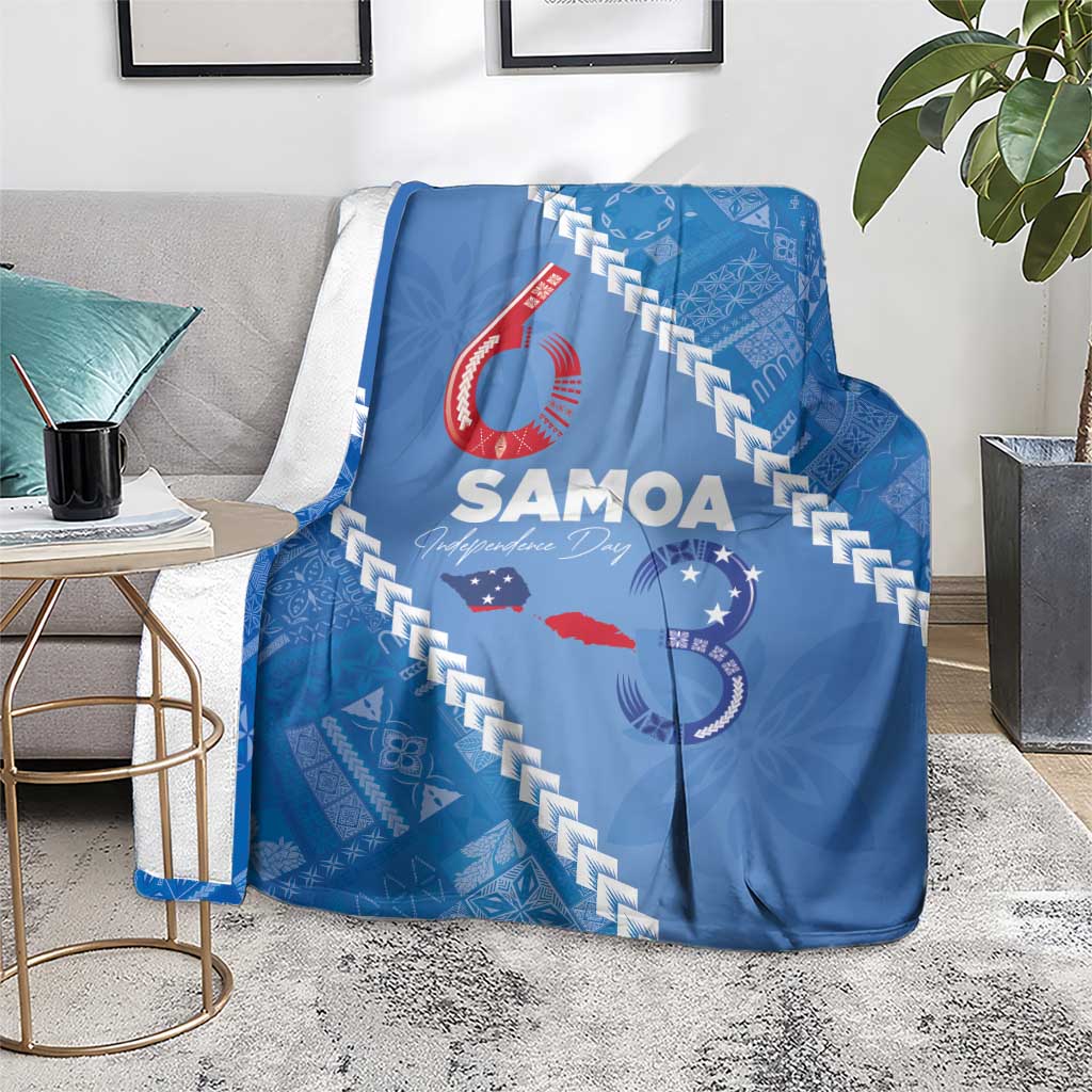 Samoa Independence Day Blanket Anniversary 63th-Siapo Art