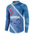 Samoa Independence Day Button Sweatshirt Anniversary 63th-Siapo Art
