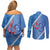 Samoa Independence Day Couples Matching Off Shoulder Short Dress and Long Sleeve Button Shirt Anniversary 63th-Siapo Art