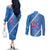 Samoa Independence Day Couples Matching Off The Shoulder Long Sleeve Dress and Long Sleeve Button Shirt Anniversary 63th-Siapo Art