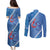 Samoa Independence Day Couples Matching Puletasi and Long Sleeve Button Shirt Anniversary 63th-Siapo Art