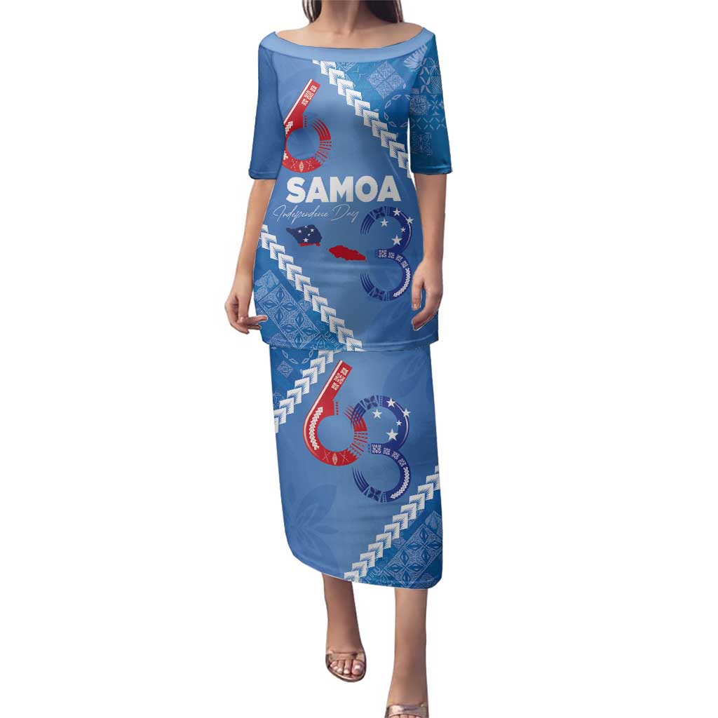 Samoa Independence Day Family Matching Puletasi and Hawaiian Shirt Anniversary 63th-Siapo Art