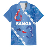 Samoa Independence Day Family Matching Short Sleeve Bodycon Dress and Hawaiian Shirt Anniversary 63th-Siapo Art
