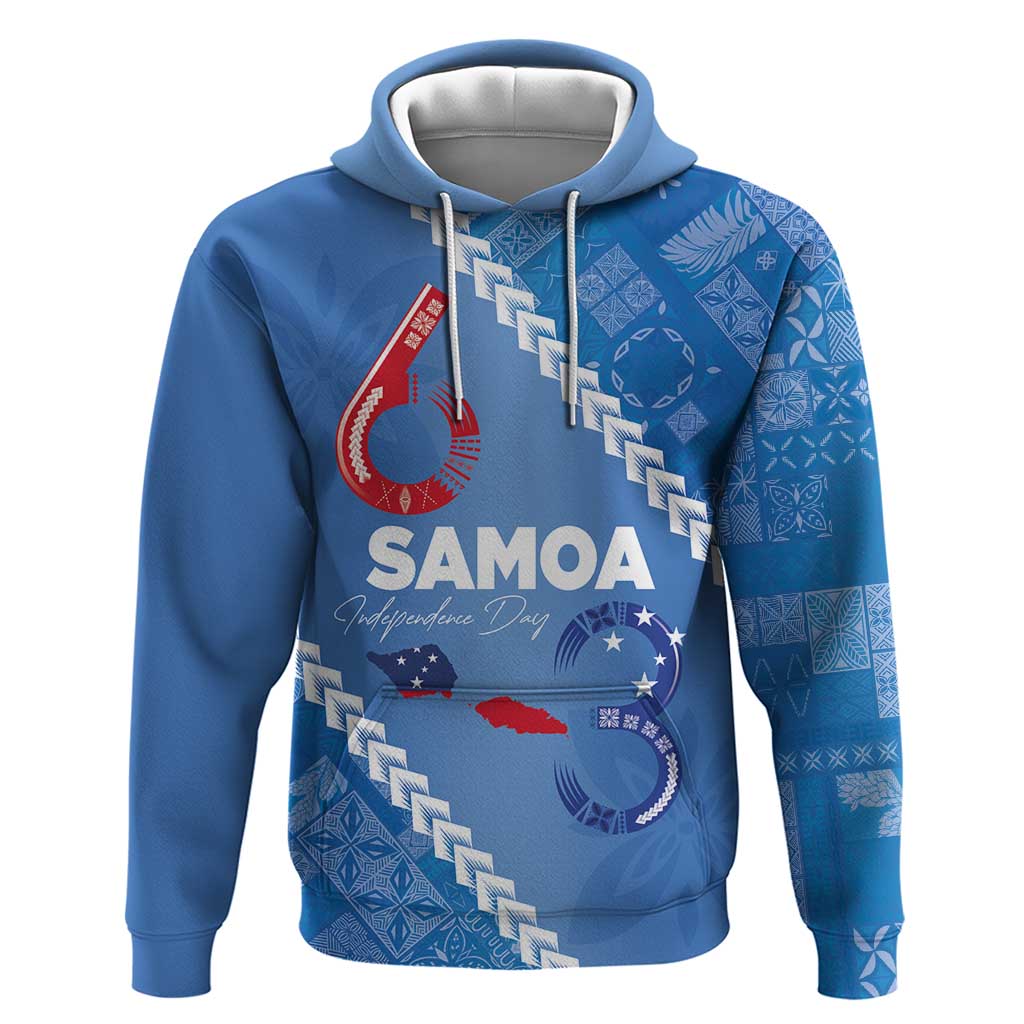 Samoa Independence Day Hoodie Anniversary 63th-Siapo Art