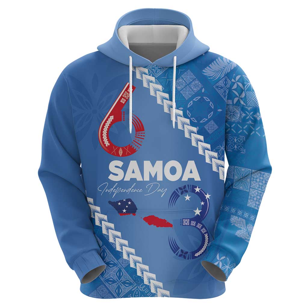 Samoa Independence Day Hoodie Anniversary 63th-Siapo Art
