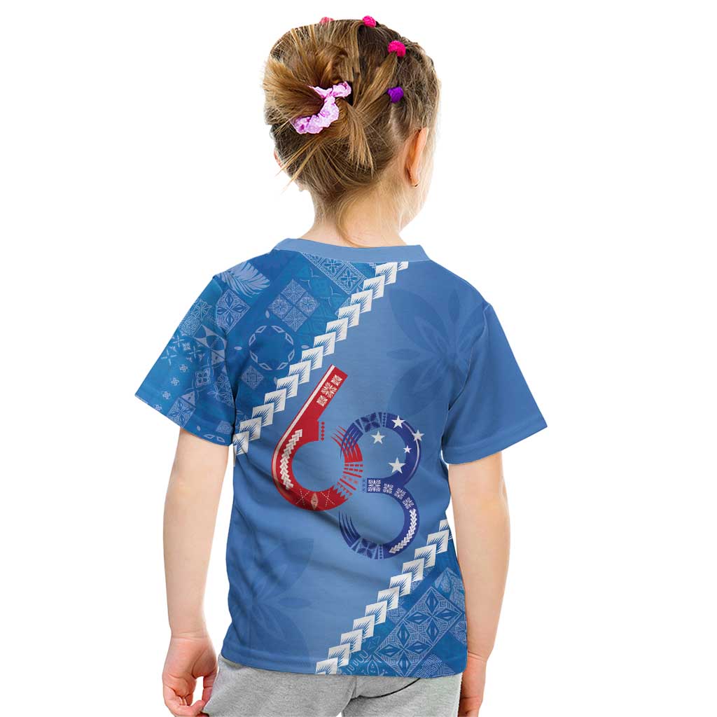 Samoa Independence Day Kid T Shirt Anniversary 63th-Siapo Art