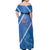 Samoa Independence Day Off Shoulder Maxi Dress Anniversary 63th-Siapo Art