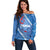 Samoa Independence Day Off Shoulder Sweater Anniversary 63th-Siapo Art