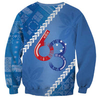 Samoa Independence Day Sweatshirt Anniversary 63th-Siapo Art