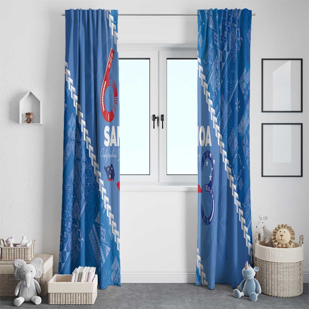 Samoa Independence Day Window Curtain Anniversary 63th-Siapo Art