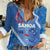Samoa Independence Day Women Casual Shirt Anniversary 63th-Siapo Art