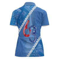 Samoa Independence Day Women Polo Shirt Anniversary 63th-Siapo Art