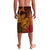 Hawaiian Volcano and Shark Lavalava Polynesian and Hibiscus Pattern Lava Color