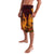 Hawaiian Volcano and Shark Lavalava Polynesian and Hibiscus Pattern Lava Color