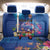 Fiji Bula Back Car Seat Cover Tropical Plants with Palm Tree and Iguana Colorful