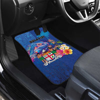 Fiji Bula Car Mats Tropical Plants with Palm Tree and Iguana Colorful