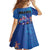 Fiji Bula Family Matching Mermaid Dress and Hawaiian Shirt Tropical Plants with Palm Tree and Iguana Colorful