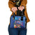 Fiji Bula Shoulder Handbag Tropical Plants with Palm Tree and Iguana Colorful