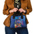 Fiji Bula Shoulder Handbag Tropical Plants with Palm Tree and Iguana Colorful