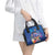Fiji Bula Shoulder Handbag Tropical Plants with Palm Tree and Iguana Colorful