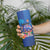 Fiji Bula Skinny Tumbler Tropical Plants with Palm Tree and Iguana Colorful