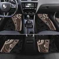 Fiji Traditional Masi Car Mats Tapa Art Palm Leaves Pattern