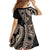 Fiji Traditional Masi Family Matching Mermaid Dress and Hawaiian Shirt Tapa Art Palm Leaves Pattern