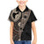 Fiji Traditional Masi Family Matching Mermaid Dress and Hawaiian Shirt Tapa Art Palm Leaves Pattern
