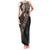 Fiji Traditional Masi Family Matching Tank Maxi Dress and Hawaiian Shirt Tapa Art Palm Leaves Pattern