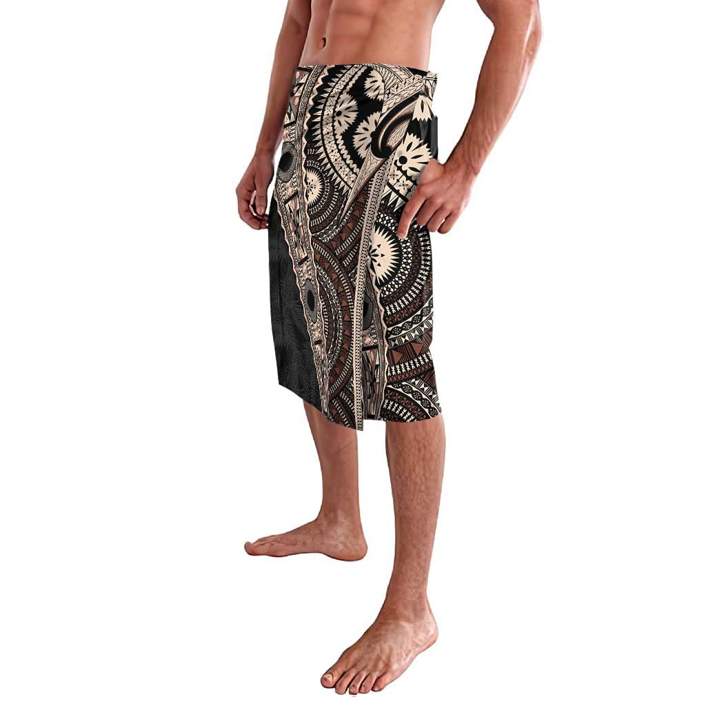 Fiji Traditional Masi Lavalava Tapa Art Palm Leaves Pattern