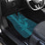 Aloha Hawaii Whale Kakau and Polynesian Tattoo Car Mats Turquoise Color