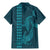 Aloha Hawaii Whale Kakau and Polynesian Tattoo Family Matching Mermaid Dress and Hawaiian Shirt Turquoise Color