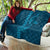 Aloha Hawaii Whale Kakau and Polynesian Tattoo Quilt Light Blue Color