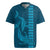 Aloha Hawaii Whale Kakau and Polynesian Tattoo Rugby Jersey Light Blue Color