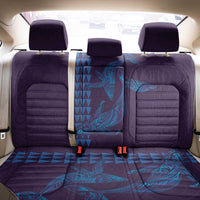 Aloha Hawaii Whale Kakau and Polynesian Tattoo Back Car Seat Cover Purple Color
