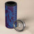 Aloha Hawaii Whale Kakau and Polynesian Tattoo 4 in 1 Can Cooler Tumbler Purple Color