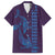 Aloha Hawaii Whale Kakau and Polynesian Tattoo Family Matching Tank Maxi Dress and Hawaiian Shirt Purple Color
