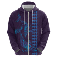 Aloha Hawaii Whale Kakau and Polynesian Tattoo Hoodie Purple Color