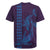 Aloha Hawaii Whale Kakau and Polynesian Tattoo Rugby Jersey Purple Color