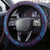 Aloha Hawaii Whale Kakau and Polynesian Tattoo Steering Wheel Cover Purple Color